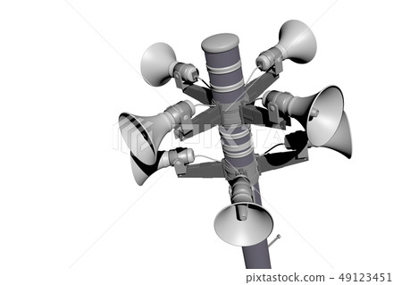 Disaster prevention broadcast image (transparent material) 49123451