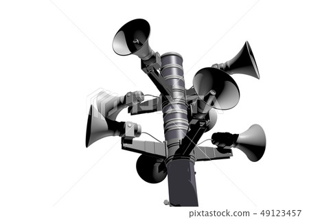 Disaster prevention broadcast image (transparent material) 49123457