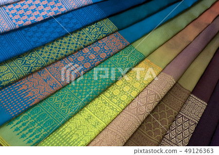 Thai Silk Pattern and Design 49126363