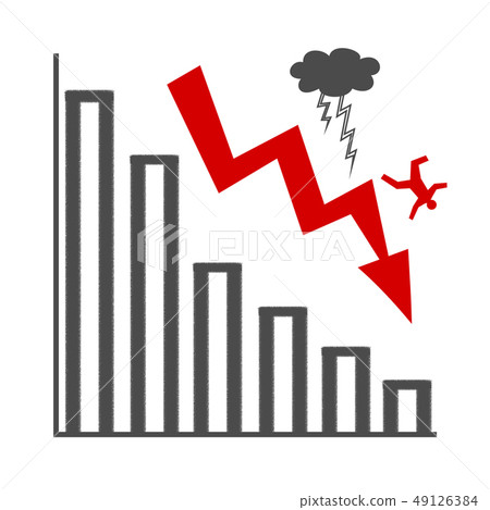 Lower Performance Graph Lowering graph (economy, performance, stock price) - Stock Illustration ...
