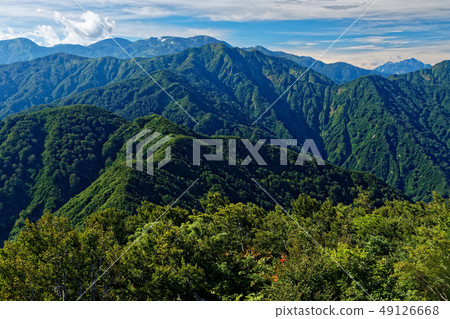 Mt. Inkaigatake and Mt. Asahi, Mt. Yukikuradake, Mt. Mt. Yutaka seen from Mt. Mt. Inkaigatake and Mt. Asahi, Mt. Yukikuradake, Mt. Mt. Yutaka seen from Mt. 49126668
