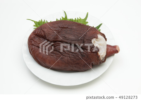Boiled octopus head 49128273
