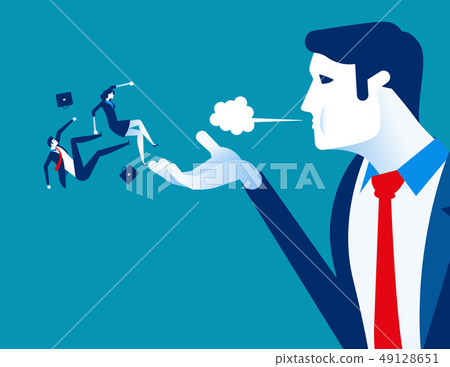 Blown away. Manager dismiss employees. Concept 49128651