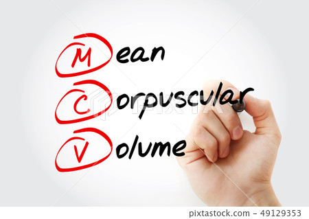 MCV - Mean Corpuscular Volume acronym 49129353