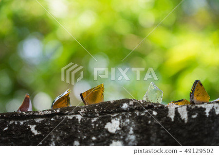 Boundary wall around the house Additional glasses Boundary wall around the house Additional glasses 49129502