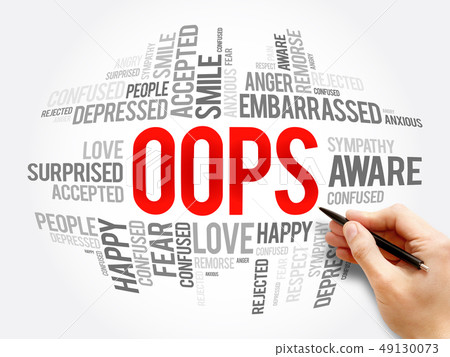 OOPS word cloud collage 49130073