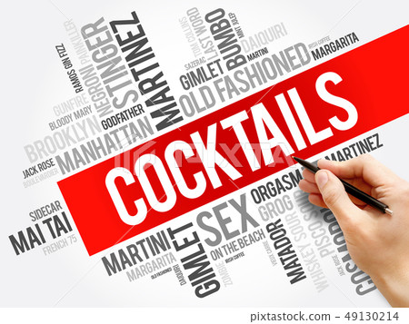 Most popular Cocktails word cloud collage Most popular Cocktails word cloud collage 49130214