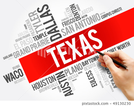 List of cities in Texas USA state word cloud List of cities in Texas USA state word cloud 49130230