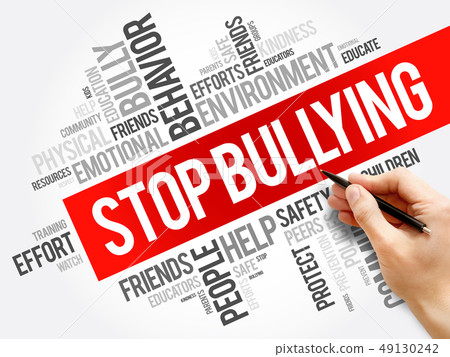 Stop Bullying word cloud collage 49130242
