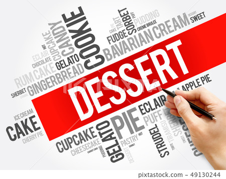 Dessert word cloud collage Dessert word cloud collage 49130244