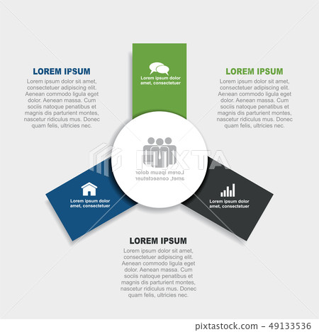 Infographic design template with place for your data. Vector illustration. 49133536