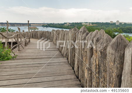Zaporozhskaya Sich buildings on Khortytsia island, Zaporozhskaya Sich buildings on Khortytsia island, 49135603