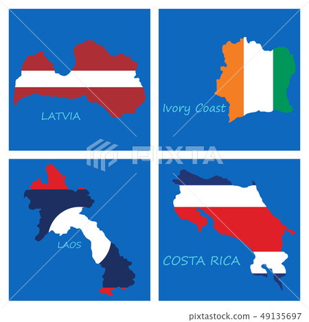 World map-countries in color on white background 49135697