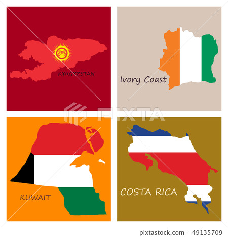 World map-countries in color on white background 49135709