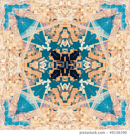 Abstract geometric symmetrical fractal pattern Abstract geometric symmetrical fractal pattern 49136390