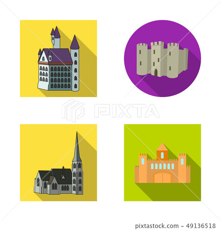 Vector illustration of fairytale and medieval sign. Collection of fairytale and story stock symbol 49136518