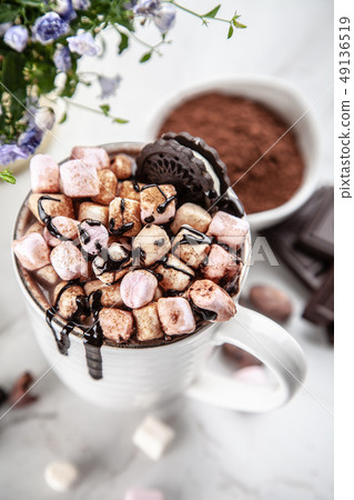 Cup of hot chocolate 49136519