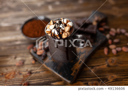 Cup of hot chocolate 49136606