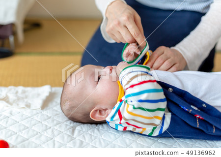 Smiling baby 49136962