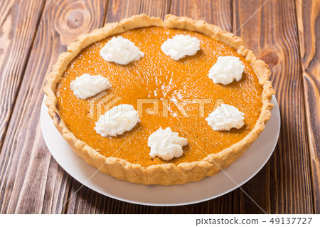 Homemade american traditional pumpkin pie Homemade american traditional pumpkin pie 49137727