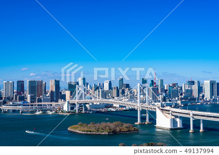 “東京都”東京海濱/城市景觀 49137994