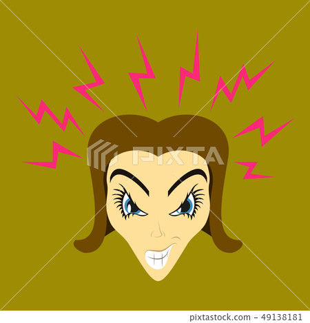 flat icon on theme evil women flat icon on theme evil women 49138181