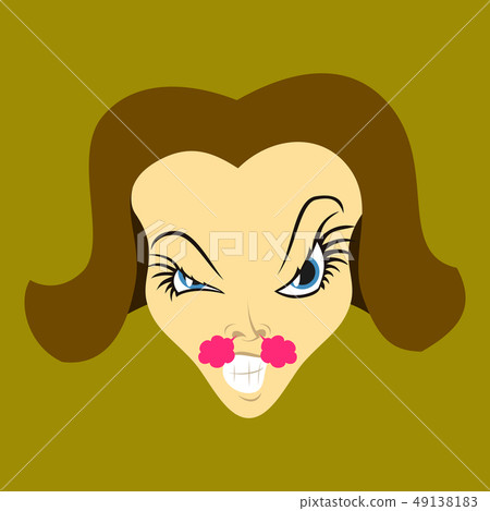 flat icon on theme evil women 49138183