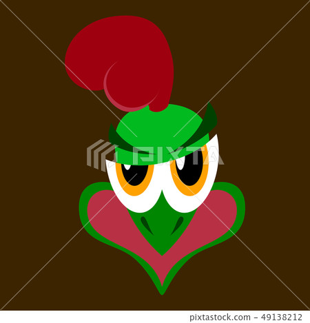 flat icon on theme evil animal hen flat icon on theme evil animal hen 49138212