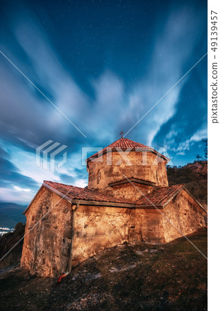 Mtskheta, Georgia. Shio-mgvime Monastery. Church Of Holy Virgin Or Theotokos In Medieval Monastic Mtskheta, Georgia. Shio-mgvime Monastery. Church Of Holy Virgin Or Theotokos In Medieval Monastic 49139457