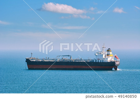 Oil, chemical tanker in the sea. 49140850