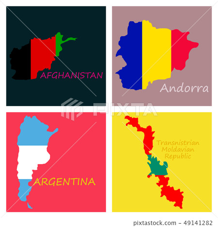 World map-countries in color on white background World map-countries in color on white background 49141282