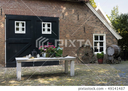 Decorated farm yard 49141487
