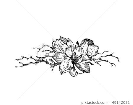 Composition in engraving style Composition in engraving style 49142021