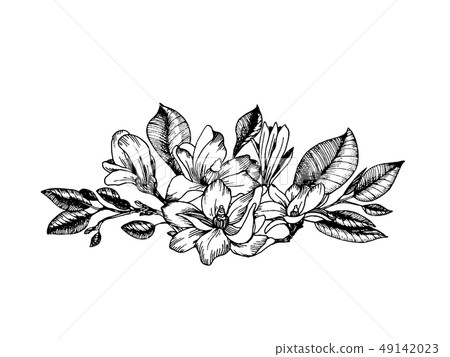 Composition in engraving style - Stock Illustration [49142023] - PIXTA