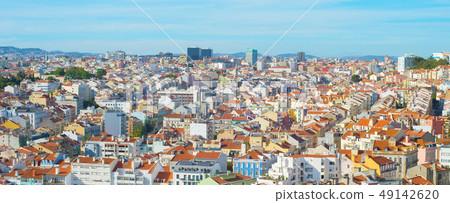 Lisbon aerial panorama cityscape Portugal Lisbon aerial panorama cityscape Portugal 49142620