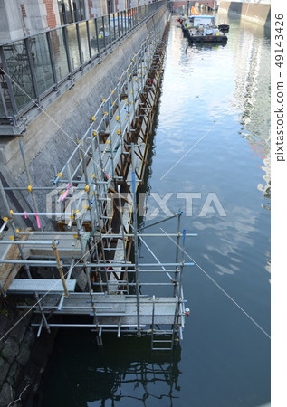 River revetment repair work 49143426