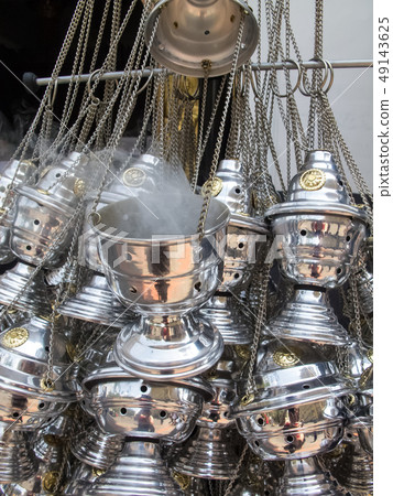 Censer burner sell at church entrance 49143625