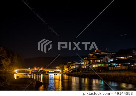 Night view of Misasa Onsen 49144898