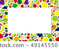 Seasonal fruit illustration frame 49145550