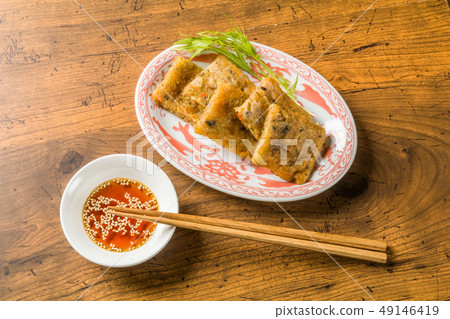 Daikon柿子中式點心蘿蔔蛋糕中式點心 49146419