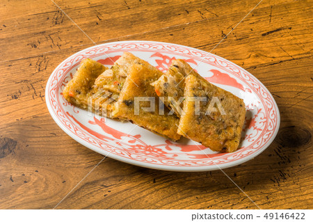 Daikon柿子中式點心蘿蔔蛋糕中式點心 49146422