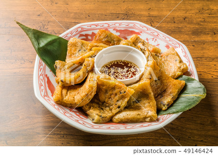 Daikon柿子中式點心蘿蔔蛋糕中式點心 49146424