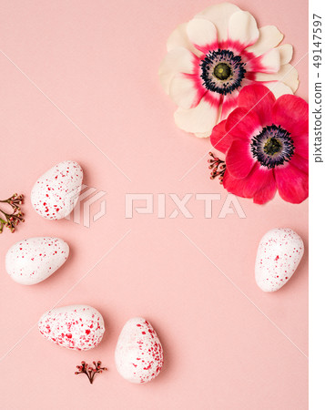 Easter eggs background. Easter eggs background. 49147597