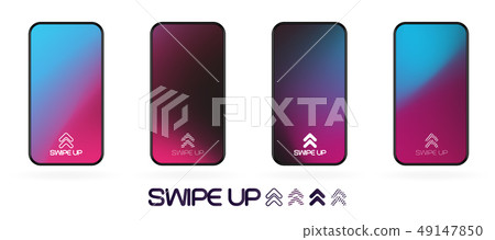 swipe up template with abstract backdrop vector swipe up template with abstract backdrop vector 49147850