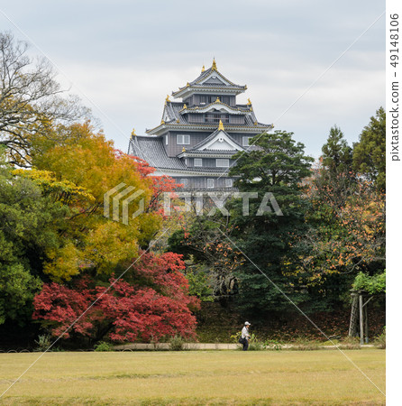 Autumn maple color of Korakuen garden in Okayama Autumn maple color of Korakuen garden in Okayama 49148106