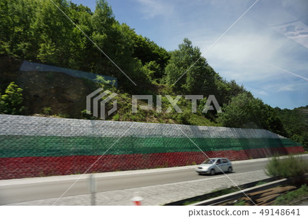 Eastern Europe Bulgaria highway scenery Eastern Europe Bulgaria highway scenery 49148641