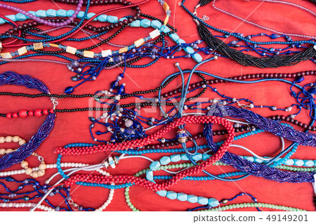 Colorful objects at a market stall 49149201