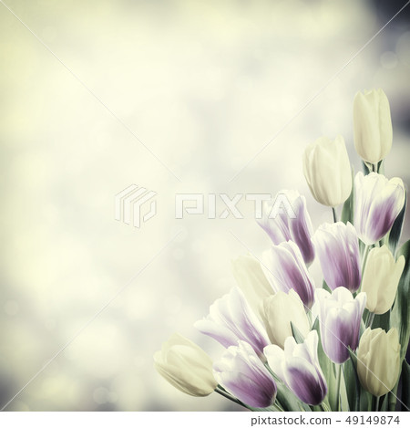 Vintage floral background 49149874