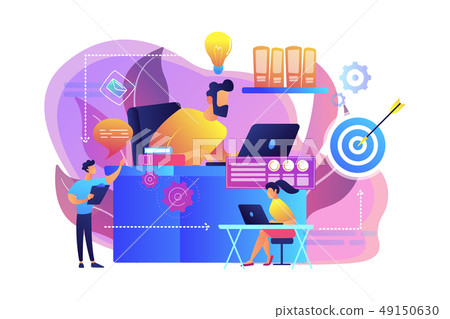 Workflow concept vector illustration. - Stock Illustration [49150630 ...