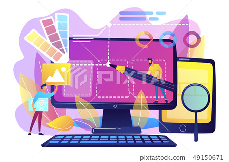 Web design development concept vector illustration 49150671